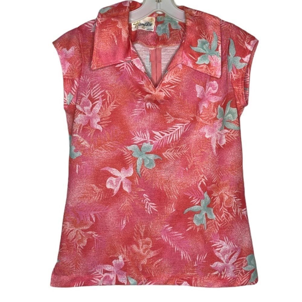 Vintage Hamilton Floral Pink‎ Top